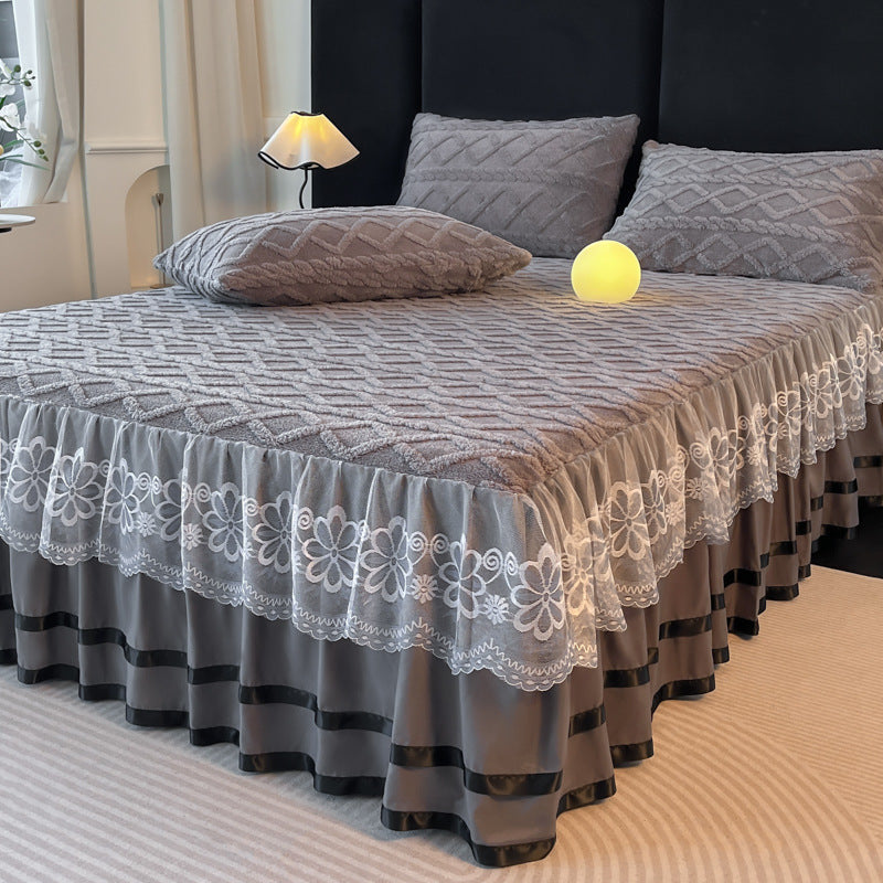 Drap en velours matelassé - vue détail