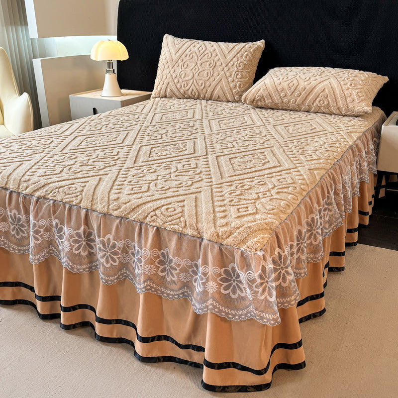 Drap en velours matelassé - coloris disponibles